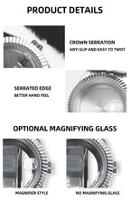 Neiton 36mm/39mm Sapphire Glass For Men Watch Case Fit NH36 NH34 NH35Movement FashionWaterproof Jubilee Stainless Steel Gola Watches