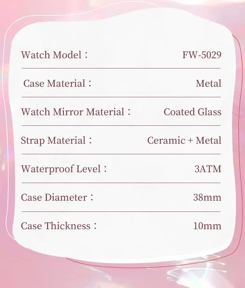 Mark Fairwhale Dress Pink Diamond Watch For Women Fashion Ceramic Chain Quartz Watch Luxury Brilliant Beimu Wristwatch Ladies Gola Watches