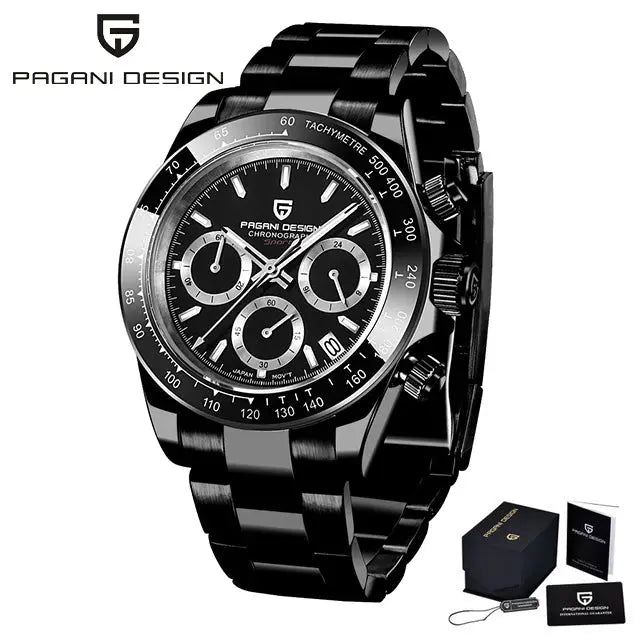 PAGANI DESIGN PD-1664 – Men's Quartz Watch 40mm Chronograph Sapphire 10BAR Gola Watches