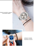 LIGE elegant women's watch Fashion waterproof clock luminous stainless steel business quartz watch for Women reloj de mujer+BOX