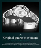 OLEVS 2870 Men's Watches Moon phase Steel Calendar Chronograph Original Quartz Watch Big Rota Dial Luxury Sports Wristwatches