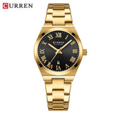 CURREN Watch Women,Watches for Women,Ladies Watches,Waterproof Fashion Dress Stainless Steel Bracelet Analog Watches Date