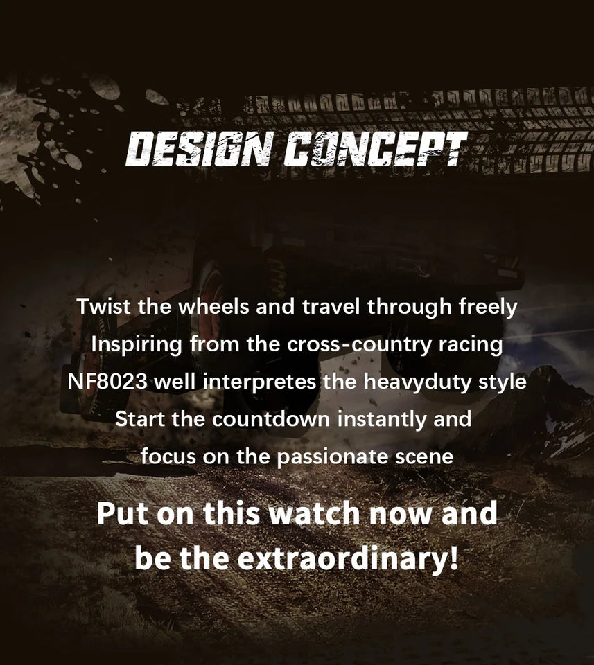 Top Brand NAVIFORCE  Men Quartz Watch Sports Shockproof Waterproof Leather Male Fashion Luxury WristWatch Casual Calendar Clock