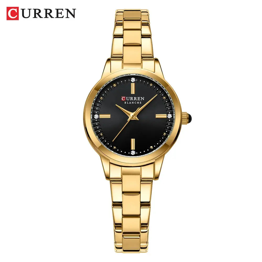 CURREN-Women's Simple Dial Wristwatch, Elegant and Charming Bracelet Quart Watches for Lady, Fashion Brand My Store