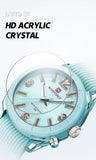 NAVIFORCE Women's Waterproof Watch Fashion Casual Luminous Display Quartz Wristwatch with Silicone Band Reloj Mujer High Quality