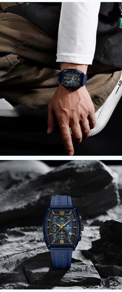 Top Brand NAVIFORCE Fashion Watches for Men Quartz Silicone Strap 50M Waterproof Date Original Man's WristWatch Reloj Hombr 2025