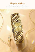 LIGE 2025 New Gold Women's Watch Luxury Quartz Watch Stainless Steel Bracelet Retro Fashion 30M Waterproof Watch for Women reloj Gola Watches