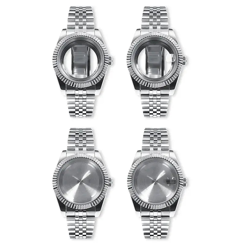 Neiton 36mm/39mm Sapphire Glass For Men Watch Case Fit NH36 NH34 NH35Movement FashionWaterproof Jubilee Stainless Steel Gola Watches