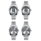 Neiton 36mm/39mm Sapphire Glass For Men Watch Case Fit NH36 NH34 NH35Movement FashionWaterproof Jubilee Stainless Steel Gola Watches