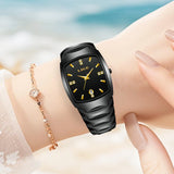 LIGE New Ladies Waterproof Watch Luxury Ceramic Braceletz Women Watches Creative Fashion Original Elegant Quartz Wristwatch Gift