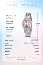 LIGE Fashion Luxury Square Watch For Woman Luminous Waterproof Date Ladies Watch Elegant Women's Quartz Watches Relogio Feminino Gola Watches