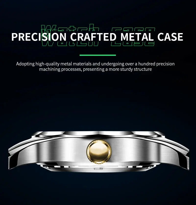 Men Watch Water Diamond Luxury Night Glow Double Calendar Quartz Movement 41mm Blue Gold Stainless Steel Fashion Business Watch Gola Watches